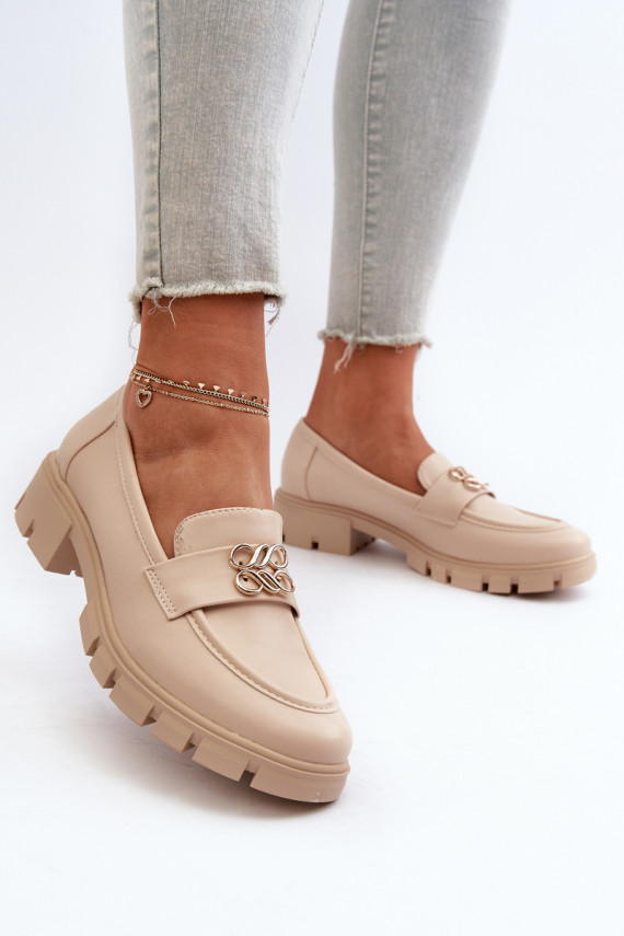 Elegantsed naiste mokassiinid  beeži värvi Tosisa