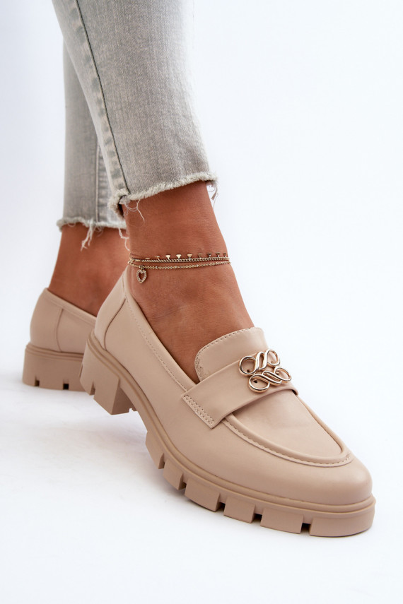 Elegantsed naiste mokassiinid  beeži värvi Tosisa
