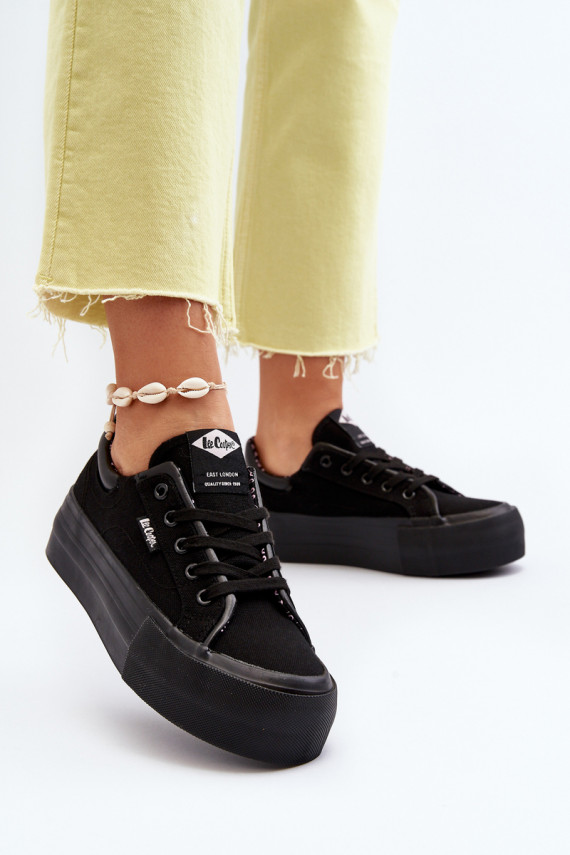 Naiste saapad platvormiga Lee Cooper mustad