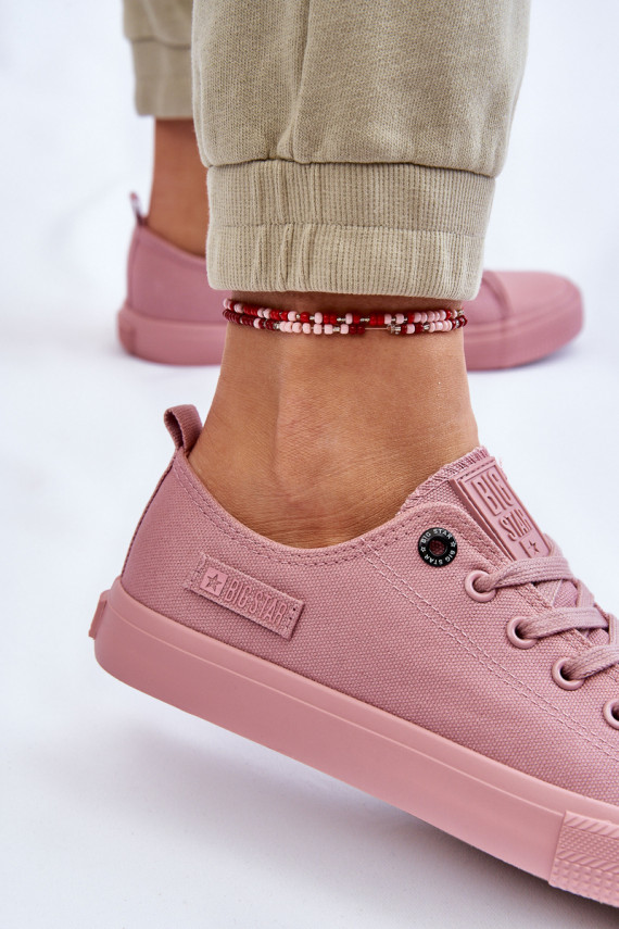   Klassikalise mudeli madalad tennised Big Star LL274027 Tumeroosad värvi