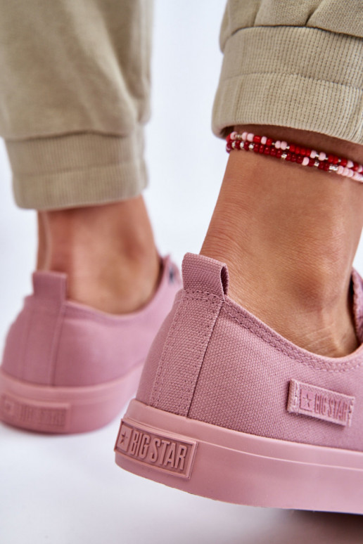   Klassikalise mudeli madalad tennised Big Star LL274027 Tumeroosad värvi