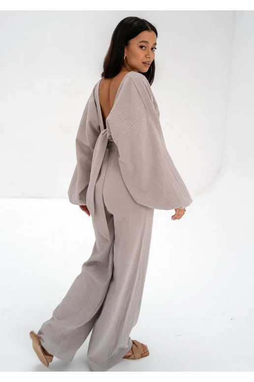 Alines - Taupe muslin top Alines - Taupe muslin top