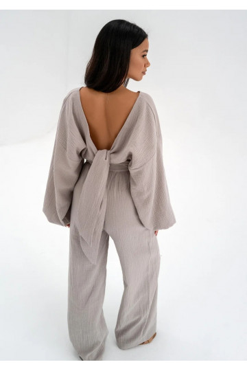 Alines - Taupe muslin wide... 2