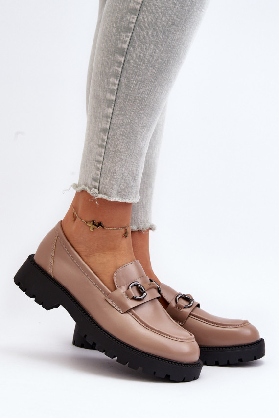   Mokassiinid Eko   beeži värvi Ledda