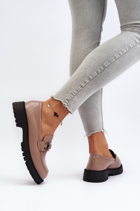   Mokassiinid Eko   beeži värvi Ledda