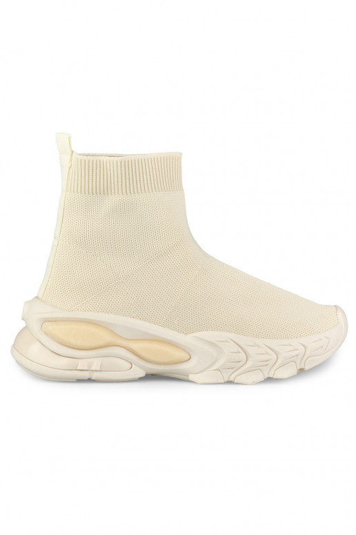 Naiste kõrged beežid pitskingad