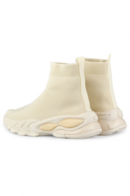 Naiste kõrged beežid pitskingad