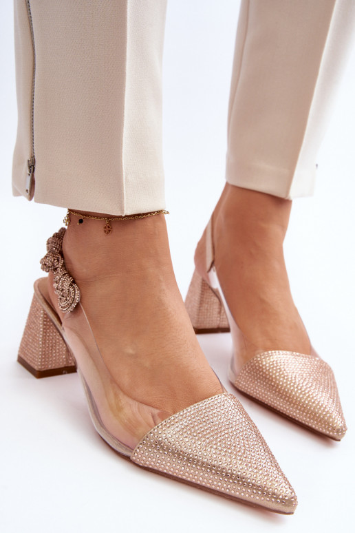 Elegantsed Kingad Terava ninaga jalatsid D&A MR91292-1 champagne