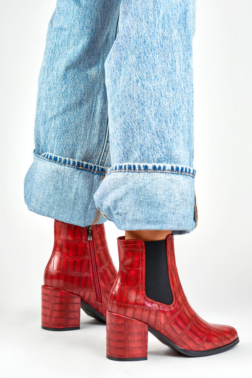 Punased öko nahast kingad Blaise