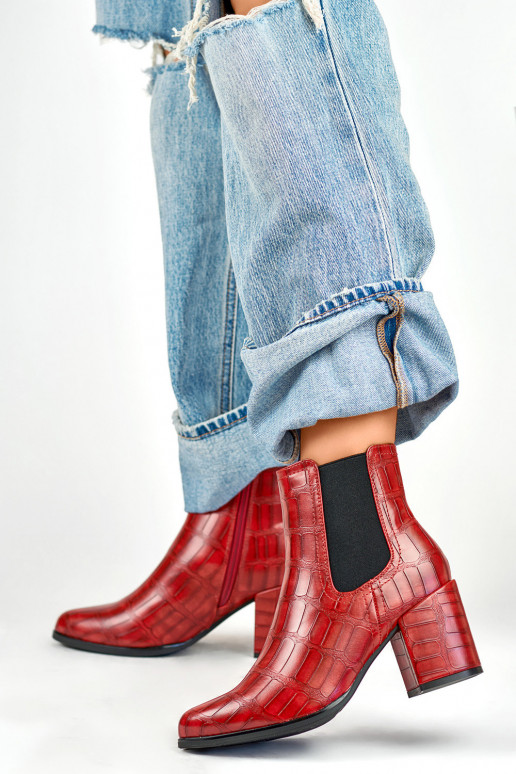 Punased öko nahast kingad Blaise