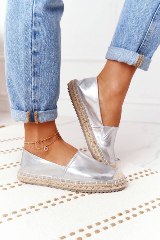 Espadrillid Big Star HH274504 Hõbedat värvi