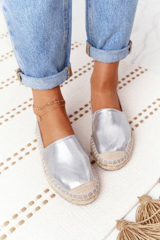 Espadrillid Big Star HH274504 Hõbedat värvi