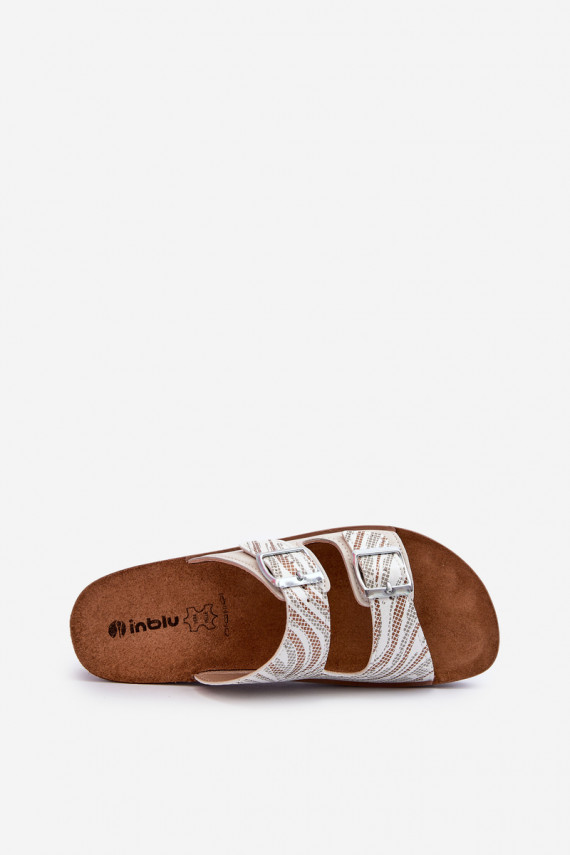 Mugavad naistesussid neetide ja pandlaga Inblu CP000045 beeži värvi