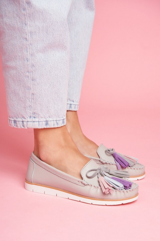 Seemisnahast mokassiinid narmastega...