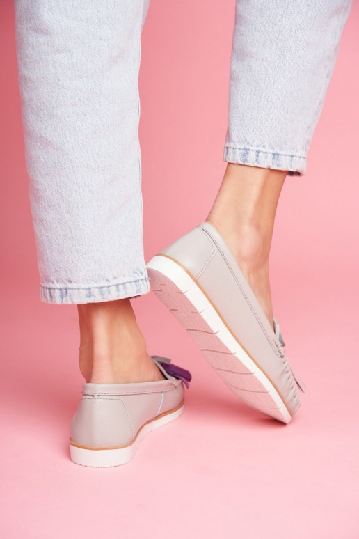 Seemisnahast mokassiinid narmastega...