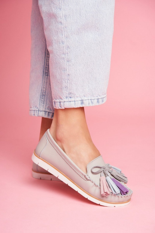 Seemisnahast mokassiinid narmastega...