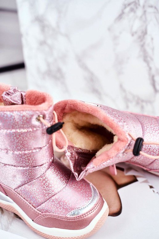 Roosat värvi laste lumesaapad