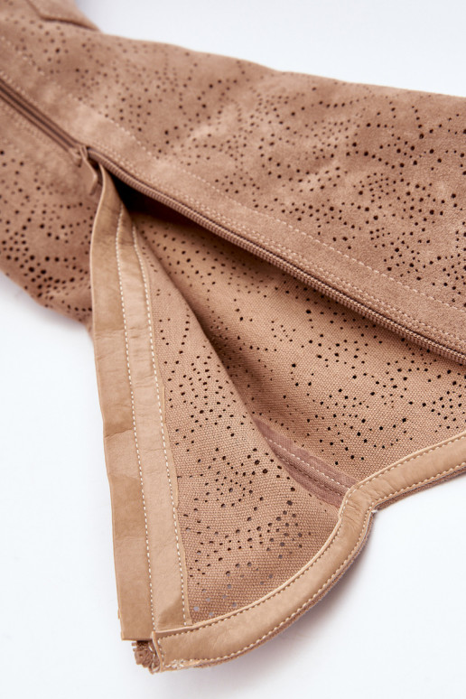 S.Barski HY66-132 naiste pika säärega saapad  beeži värvi