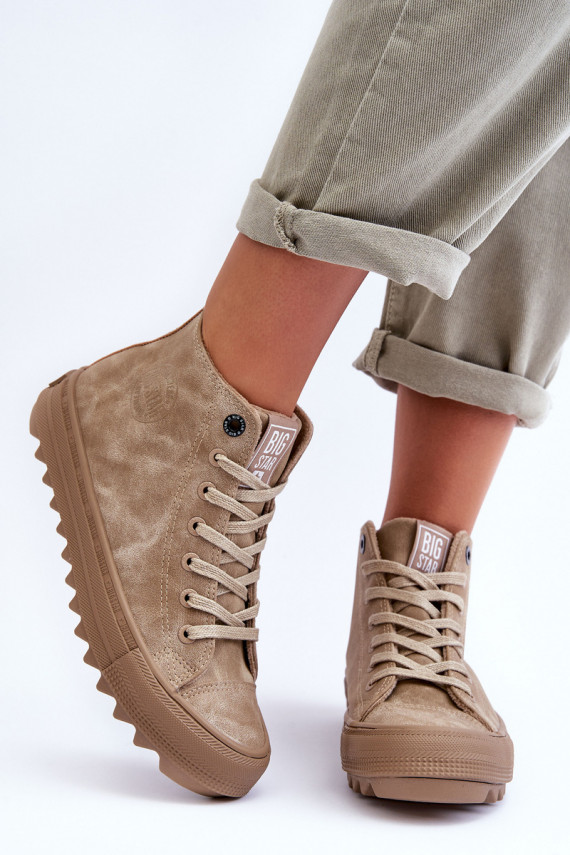 naiste saapad Big Star  voodriga beeži värvi GG274071