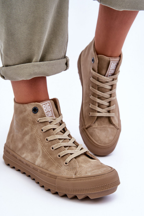 naiste saapad Big Star  voodriga beeži värvi GG274071