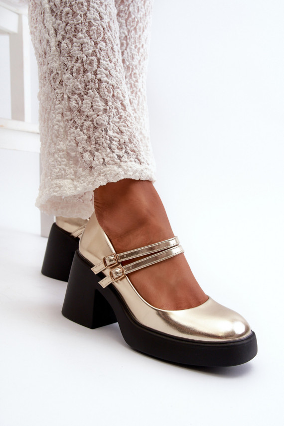 Eko Nahk Kingad lai konts Kuldset värvi Halmina