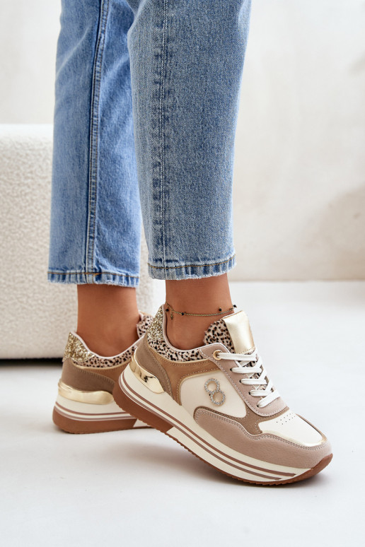 copy of Sneakers tüüpi jalanõud Naiselik platvormiga beeži värvi Debizia