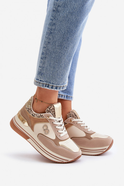 copy of Sneakers tüüpi jalanõud Naiselik platvormiga beeži värvi Debizia