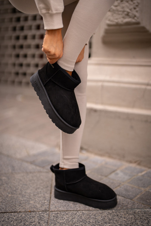 Madal nööpidega lumesaapad platvormiga Big Star OO274A099 mustad