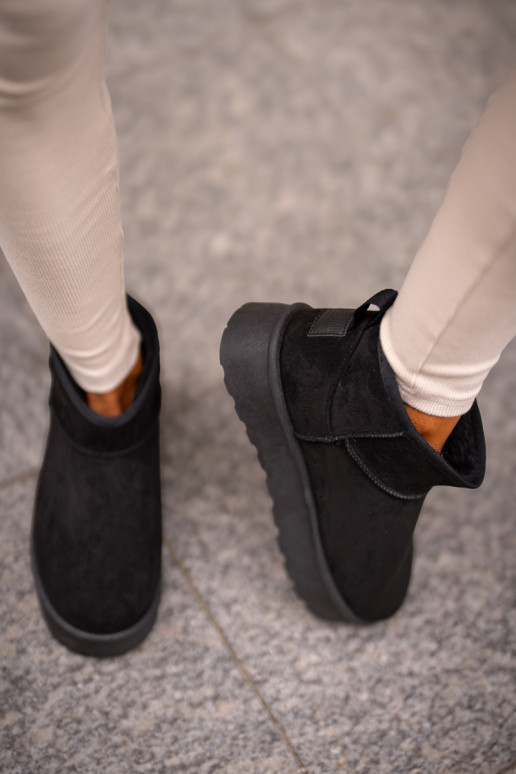 Madal nööpidega lumesaapad platvormiga Big Star OO274A099 mustad