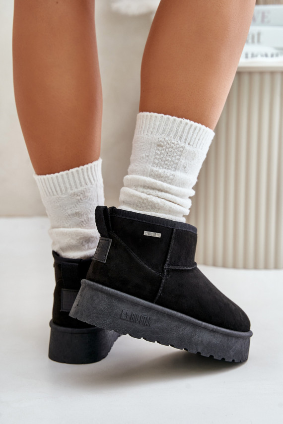 Madal nööpidega lumesaapad platvormiga Big Star OO274A099 mustad