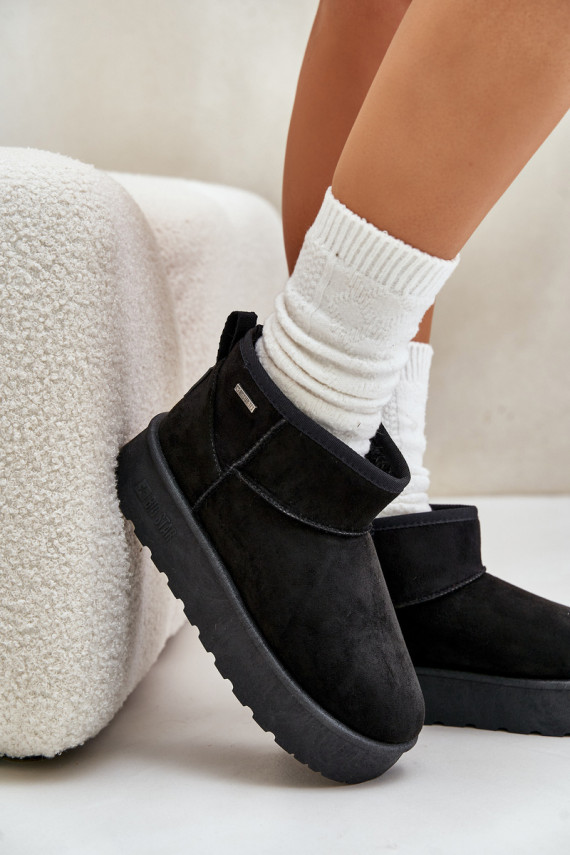 Madal nööpidega lumesaapad platvormiga Big Star OO274A099 mustad