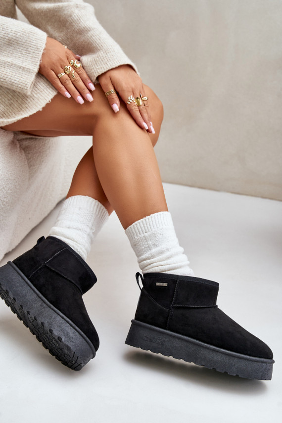 Madal nööpidega lumesaapad platvormiga Big Star OO274A099 mustad