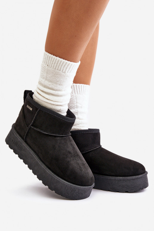 Madal nööpidega lumesaapad platvormiga Big Star OO274A099 mustad