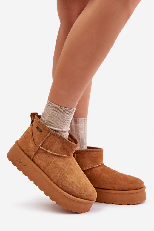 Madal nööpidega lumesaapad platvormiga Big Star OO274A098 Camel