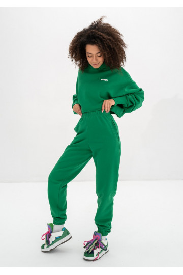 Shore Crop - Kelly green crop oversize sweatshirt 2