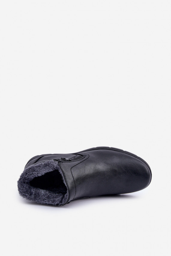 voodriga Mehed Naiste poolsaapad eko-nahast mustad Daniello