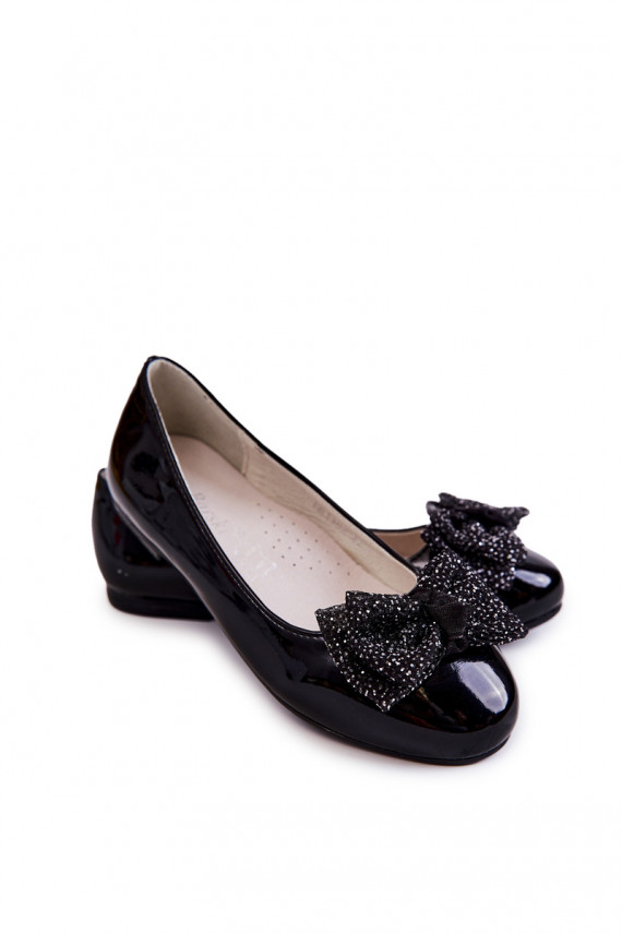 Laste jalanõud Laque lipsukesega mustad Zolly