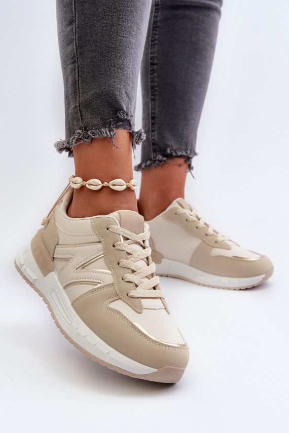 Kaimans eko nahast sneakersid beežid