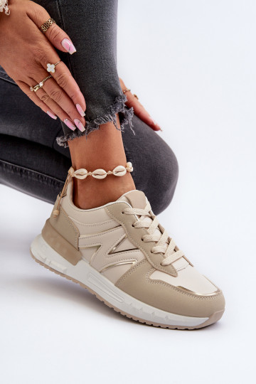 Kaimans eko nahast sneakersid beežid 2