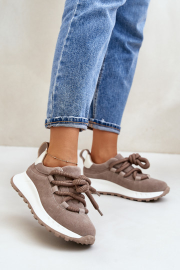 seemisnakhsed Sneakers tüüpi jalanõud Naiselik Z Grubym Nööriminem Artiker 54C1409 beeži värvi 2