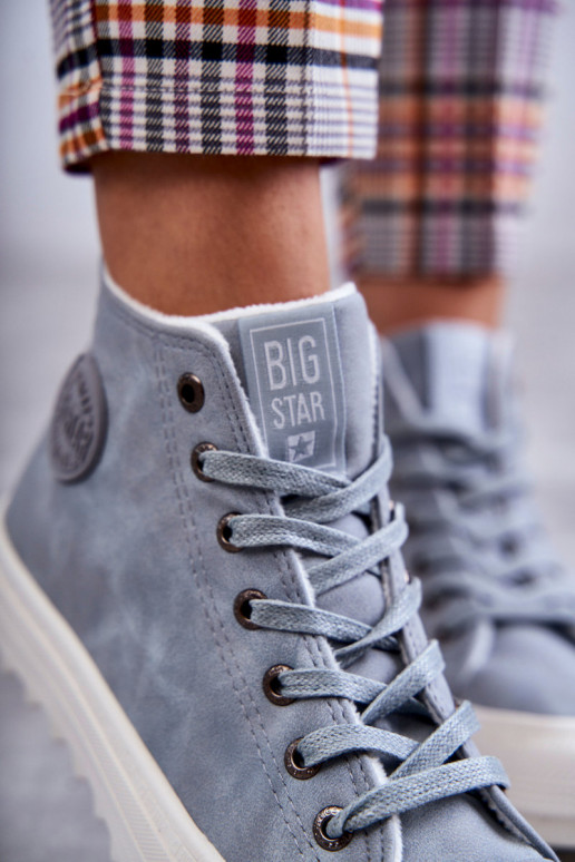 Naiselik Nahk voodriga vabaaja jalanõud Big Star EE274115 Helesinine
