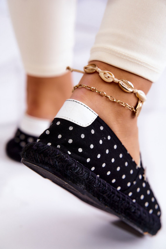 Naiselik espadrillid täppidega Big Star JJ274867 mustad
