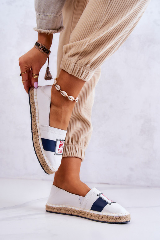 Espadrillid Big Star JJ274964 Valget-tumesinist värvi