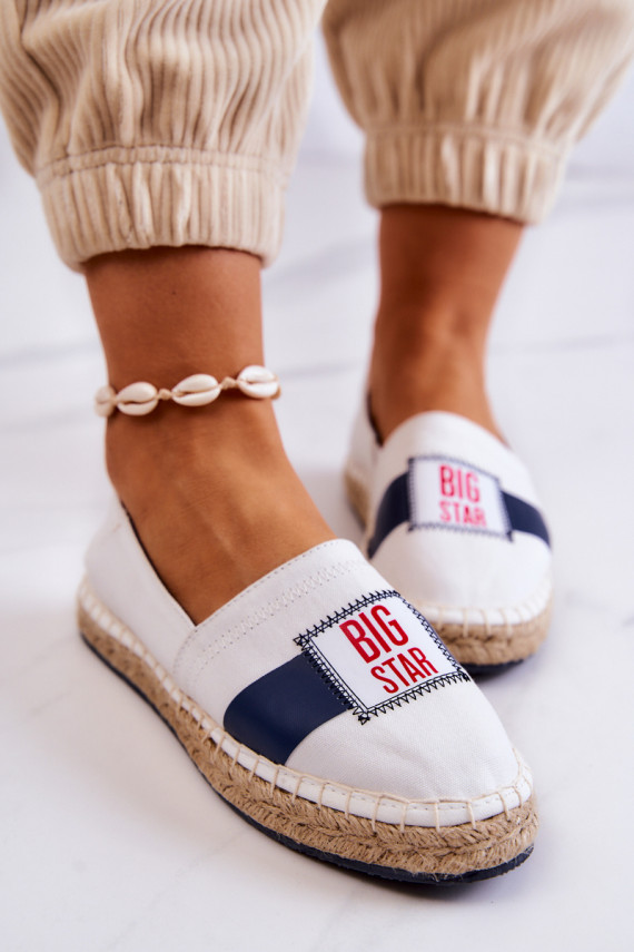 Espadrillid Big Star JJ274964 Valget-tumesinist värvi