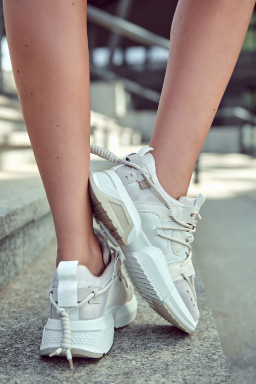 Sneakers tüüpi jalanõud Sportliku stiiliga jalanõud Naiselik beeži värvi Someday