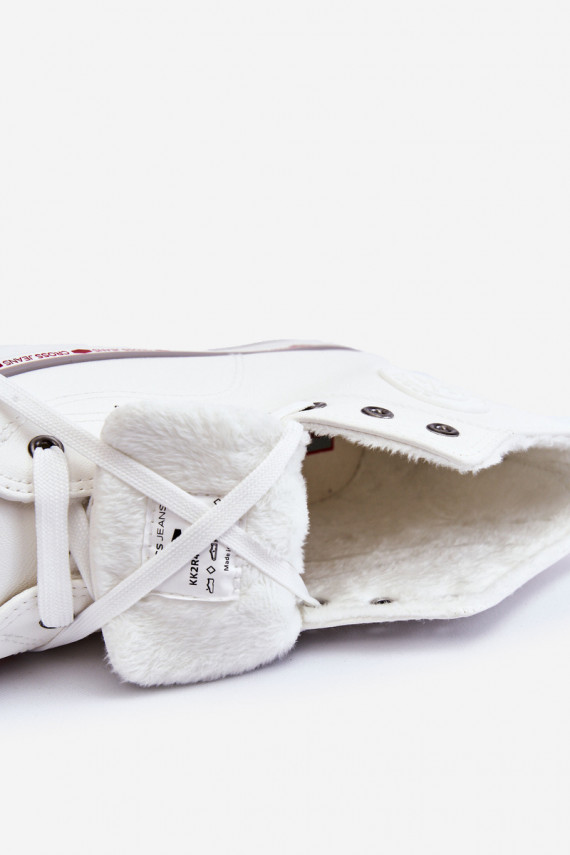Naiselik Kõrge voodriga vabaaja jalanõud Cross Jeans KK2R4044C valget värvi