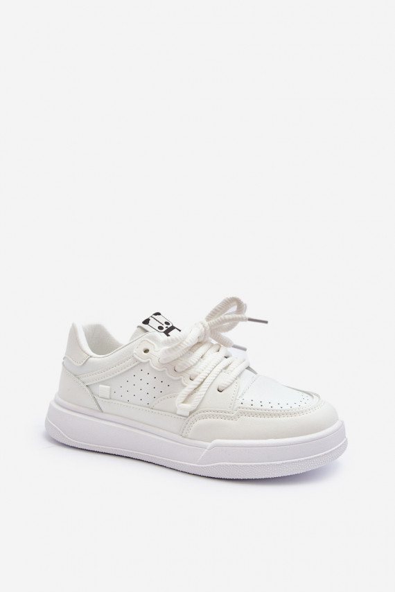 Naiselik Sneakers tüüpi jalanõud Eko Nahk valget värvi Avanalis