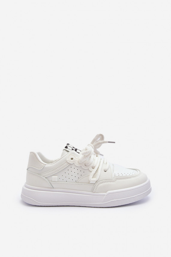 Naiselik Sneakers tüüpi jalanõud Eko Nahk valget värvi Avanalis