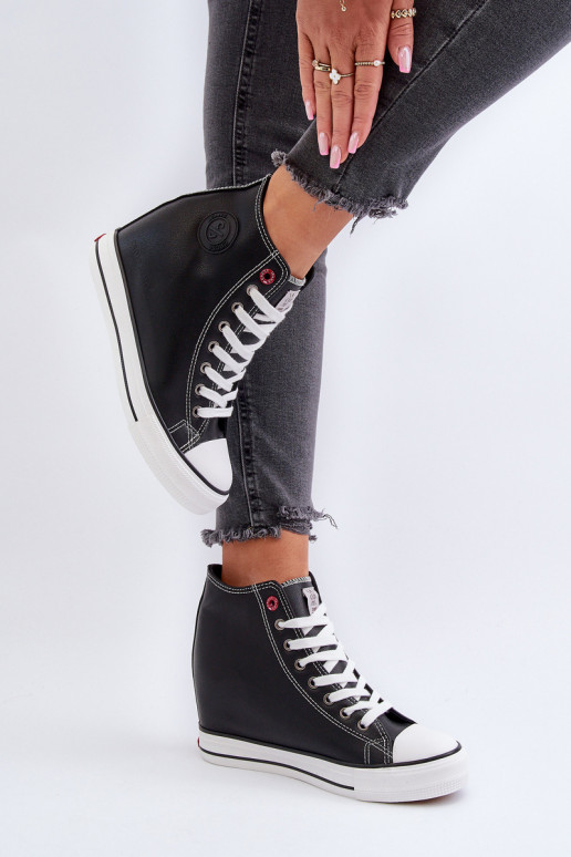 naiste saapad Kiilu peal Cross Jeans NN2R4005 mustad