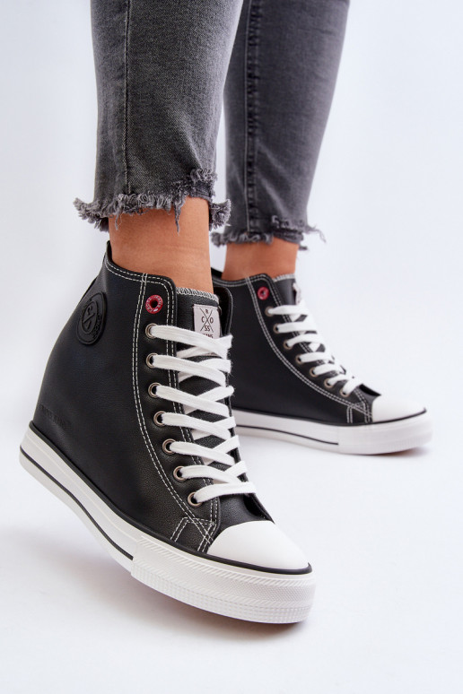 naiste saapad Kiilu peal Cross Jeans NN2R4005 mustad